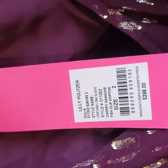 Lilly Pulitzer Cristiana Dress in Cherry Ganache - Picture 2 of 5